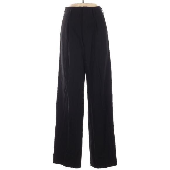 Yohji Yamamoto Femme High Rise 100% Wool Gabardine Wide Leg Pants 3 28 M - Picture 1 of 10